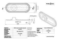 SNAP male S sewable adjuster
