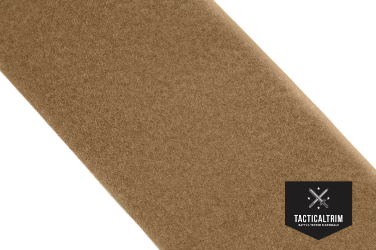 VELCRO® Loop, Coyote Brown 498, 4" (100mm), CUSTOM CUT