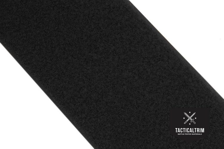 VELCRO® Loop, Black, 4" (100 mm), CUSTOM CUT