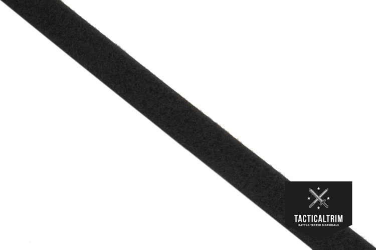 VELCRO® Flausch, Schwarz, 20mm, Meterware