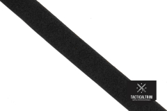 VELCRO® Flausch, Schwarz, 25 mm, Meterware