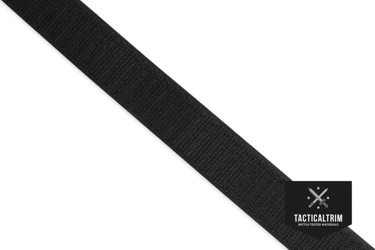 VELCRO® Hook, Black, 1" (25mm), CUSTOM CUT