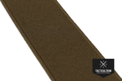 Polyester Elastic Webbing Coyote Brown 25 mm...