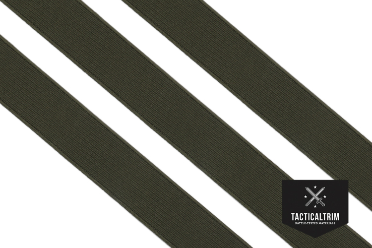 Polyester Elastic Webbing Olive Drab 1