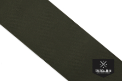Polyester Gummiband Olive Drab 100 mm, gewebt, Meterware