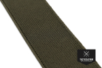 Polyester Elastic Webbing Olive Drab 100 mm (4.00"), woven, CUSTOM CUT