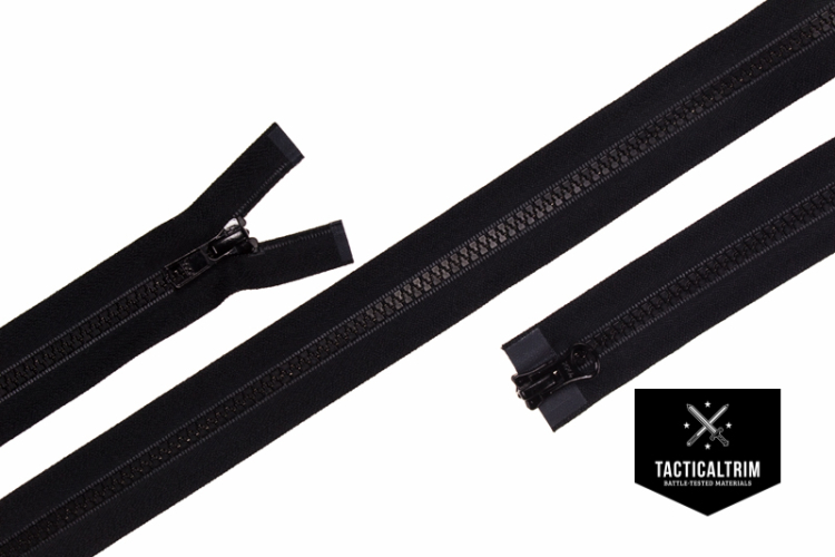YKK Vislon 5VS, separating Zipper, double side opening, 50cm Black