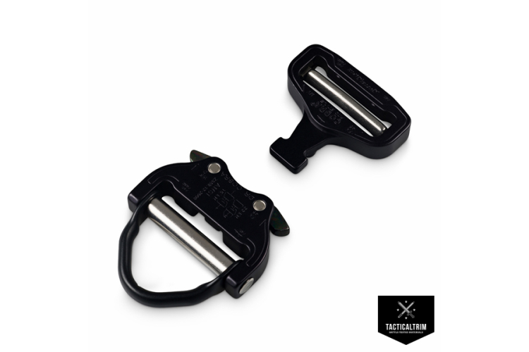 FX45MVO-XB-ELOX AustriAlpin ANSI D-RING COBRA PRO STYLE 45 mm male adjustable, female non adjustable with integrated D-Ring black matte anodized Black XL-Clips