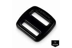 FC07B-K AustriAlpin Asymmetrical 2-slots Buckle 25 mm Black