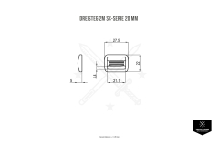 Dreisteg 2M SC-Serie 20 mm Schwarz