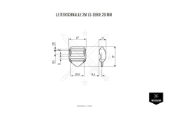 Leiterschnalle 2M LS-Serie 20 mm Coyote Brown