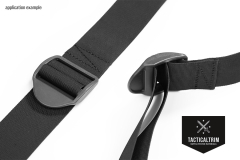 Leiterschnalle 2M AS-Serie 50 mm Schwarz