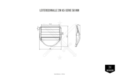 Leiterschnalle 2M AS-Serie 50 mm Coyote Brown