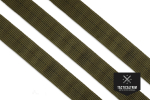 Nylon Tubular Webbing Olive Drab 25 mm (1.00"), woven, CUSTOM CUT