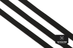 Polyamid Webbing Black 8mm, woven, CUSTOM CUT
