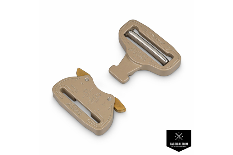 FY45SVF-XL-POWD AustriAlpin COBRA® PRO STYLE buckle male adjustable 45mm Desert Sand powder coated XL-Clips