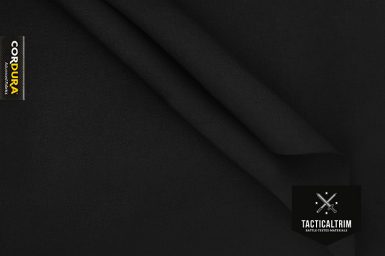 500 den/500 den MOLLEtex INVISTA CORDURA® TRUELOCK(TM) Solution-Dyed PFC-Frei Schwarz/Schwarz Meterware