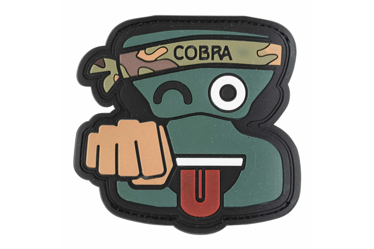 COBRA® Emoji Patch "Fist" mit Kletthaken 77x73mm