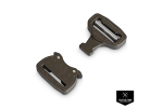 FY38QVF-B AustriAlpin COBRA® PRO STYLE 38 mm male adjustable, female fix stone grey olive  HPC Black Standard-Clips
