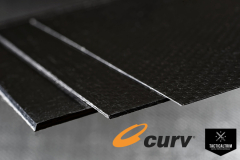 Black Curv® 0,35 mm (1/2) Halbe Platte 136 cm x 75 cm