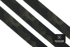 Polyester Gurtband MultiCam® Black 25 mm, gewebt,...