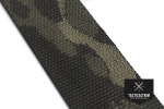 Polyester Webbing MultiCam® Black 25 mm (1.00"), Jacquard Woven, CUSTOM CUT