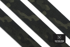 Polyester Gurtband MultiCam® Black 38 mm, gewebt,...