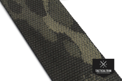 Polyester Webbing MultiCam® Black 38 mm (1.5"), Jacquard Woven, CUSTOM CUT