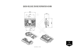 Quick-Release 2M ROC Reparatur 40 mm Tan 499 Set Links...
