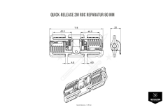 Quick-Release 2M ROC Reparatur 80 mm Schwarz Set...