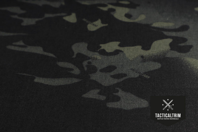 X50 CAMO MultiCam Black X-Pac X3-Laminate with 500denier Nylon and Black Polyester X-PLY  Segment 72cm x 100cm
