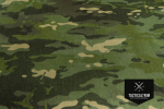 X50 CAMO MultiCam® Tropic X-Pac® X3-Laminat mit 500 den Nylon und Schwarzem Polyester X-PLY®  Teilstück 72 cm x 100 cm