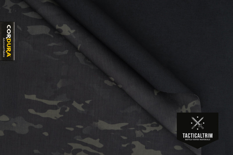 500 den/500 den MOLLEtex INVISTA CORDURA® MultiCam® Black/Schwarz Meterware