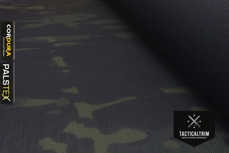 500den/500den PALStex INVISTA CORDURA MultiCam Black/Black CUSTOM CUT