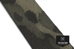 Nylon/Polyester Deployment Belt MultiCam® Black 44 mm (1.75"), Jacquard Woven, CUSTOM CUT