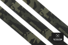 Nylon Gummiband MultiCam® Black 25 mm, beidseitig bedruckt, Meterware