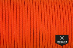 10 m Hank Type III Paracord Neon Orange