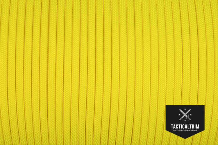 25 m Hank Type III Paracord Neon Yellow