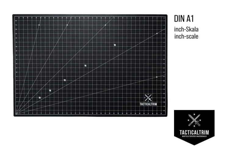 Cutting Mat PVC 5-Layers self-healing  Black DIN A1 90 × 60 cm