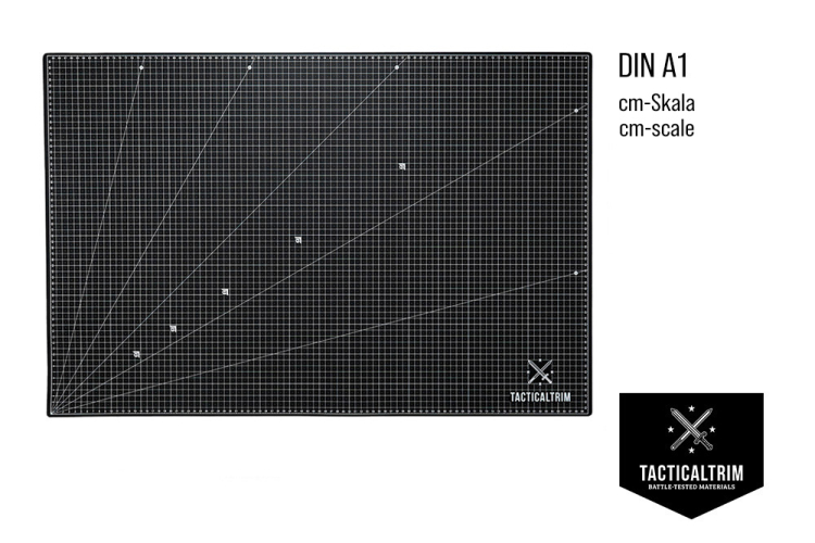 Cutting Mat PVC 5-Layers self-healing  Black DINA190נ60cm