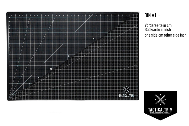 Cutting Mat PVC 5-Layers self-healing  Black DINA190נ60cm