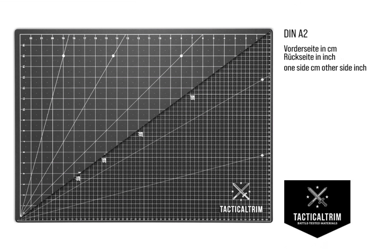 Cutting Mat PVC 5-Layers self-healing  Black DIN A2 60 × 45 cm