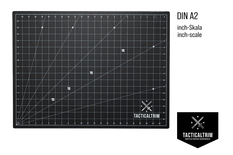 Schneidematte PVC 5-lagig selbstheilend  Schwarz DIN A2 60 × 45 cm