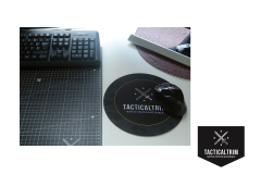 Tacticaltrim  Mousepad round Black 220 mm