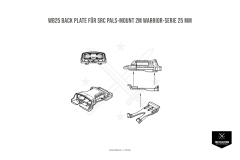 WB25 Back Plate für SRC PALS-Mount 2M Warrior-Serie...