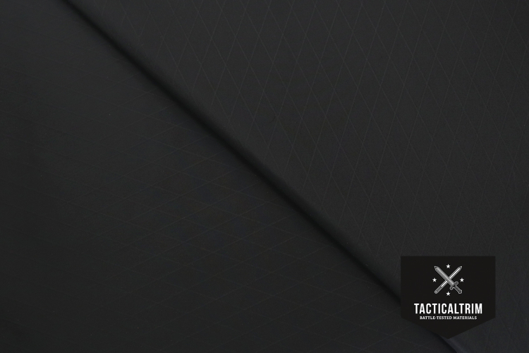 VX21 Black X-Pac® X4-Laminate with 210 den Nylon, X-PLY® and 50 den Polyester Backing Segment 74 cm x 100 cm