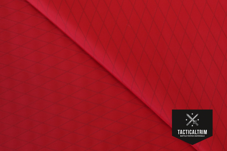 VX21 True Red X-Pac® X4-Laminate with 210 den Nylon, X-PLY® and 50 den Polyester Backing Segment 74 cm x 100 cm