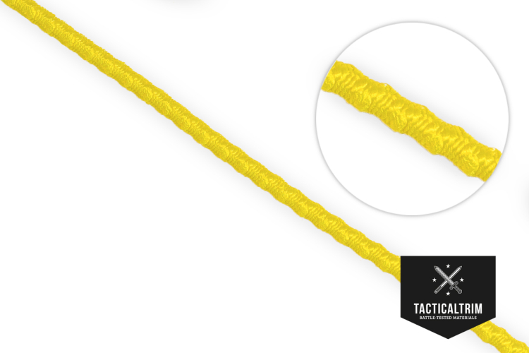 Positive Locking Shock Cord Nylon elastisch Gelb 3,2 mm