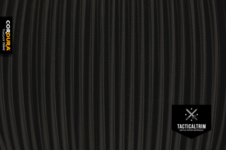 Shock Cord INVISTA CORDURA® TRUELOCK(TM) elastic Black 3,2 mm (1/8")