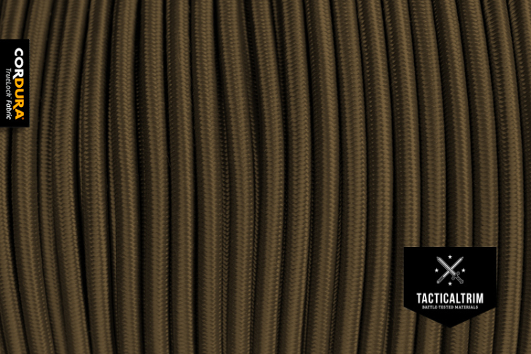Shock Cord INVISTA CORDURA® TRUELOCK(TM) elastic Coyote Brown 3,2 mm (1/8")